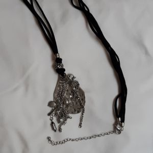 Premier designs long leather accent necklace